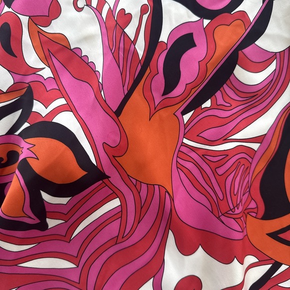 Vintage 100% Silk Skirt Women's 4 Lined A Line Fit & Flare Y2k 90s 60s 70s Retro - Picture 9 of 9